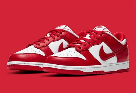 nike dunks st john's|red and white dunk lows.